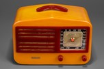 GAROD 1450 Catalin ’Peak-Top’ Radio in Yellow + Raspberry